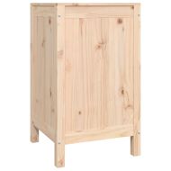 Кутия за пране, 44x44x76 см, борово дърво масив