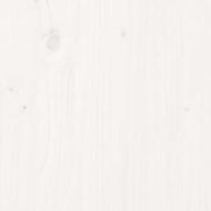 Плот за маса, бял, 80x80x2,5 см, бор масив, квадратен