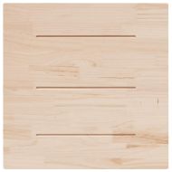 Плот за маса, бял, 90x90x2,5 см, бор масив, квадратен