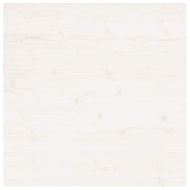 Плот за маса, бял, 90x90x2,5 см, бор масив, квадратен