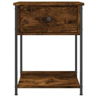 Нощни масички, 2 бр, опушен дъб, 44x45x58 см, инженерно дърво