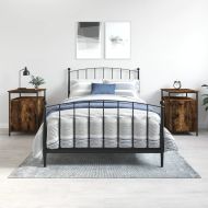 Нощни шкафчета 2 бр опушен дъб 40x42x60 см инженерно дърво