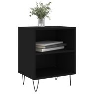 Нощни шкафчета 2 бр черни 40x30x50 см инженерно дърво