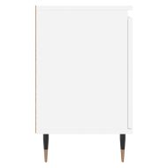 Нощни шкафчета 2 бр бели 40x30x50 см инженерно дърво