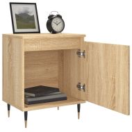 Нощни шкафчета, 2 бр, дъб сонома, 40x30x50 см, инженерно дърво