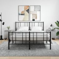 Нощни шкафчета, 2 бр, сив сонома, 40x30x50 см, инженерно дърво