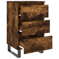 Нощни шкафчета 2 бр опушен дъб 40x35x69 см инженерно дърво