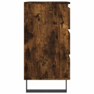 Нощни шкафчета 2 бр опушен дъб 40x35x69 см инженерно дърво
