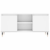 ТB шкаф, бял, 104x35x50 см, инженерно дърво