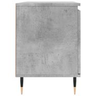 ТВ шкаф, бетонно сив, 104x35x50 см, инженерно дърво