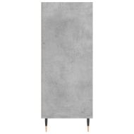 Висок шкаф, бетонно сив, 57x35x90 см, инженерно дърво