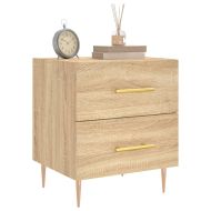 Нощни шкафчета 2 бр дъб сонома 40x35x47,5 см инженерно дърво