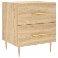 Нощни шкафчета 2 бр дъб сонома 40x35x47,5 см инженерно дърво
