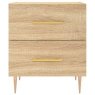Нощни шкафчета 2 бр дъб сонома 40x35x47,5 см инженерно дърво