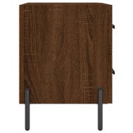 Нощни шкафчета 2 бр кафяв дъб 40x35x47,5 см инженерно дърво
