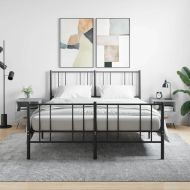 Нощни шкафчета 2 бр бетонно сиво 40x35x47,5 см инженерно дърво