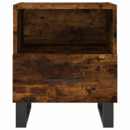 Нощни шкафчета 2 бр опушен дъб 40x35x47,5 см инженерно дърво