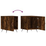 Нощни шкафчета 2 бр опушен дъб 40x40x50 см инженерно дърво