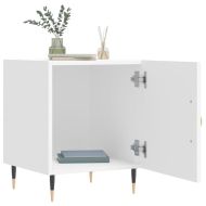 Нощни шкафчета 2 бр бели 40x40x50 см инженерно дърво