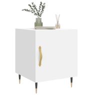 Нощни шкафчета 2 бр бели 40x40x50 см инженерно дърво