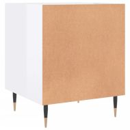 Нощни шкафчета 2 бр бял гланц 40x40x50 см инженерно дърво