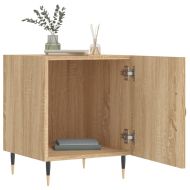 Нощни шкафчета 2 бр дъб сонома 40x40x50 см инженерно дърво