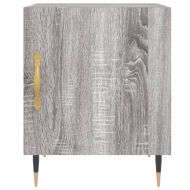 Нощно шкафче, сив сонома, 40x40x50 см, инженерно дърво