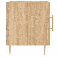 Нощни шкафчета 2 бр дъб сонома 40x40x50 см инженерно дърво