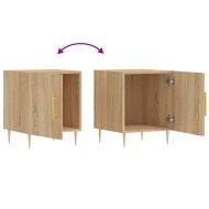 Нощни шкафчета 2 бр дъб сонома 40x40x50 см инженерно дърво