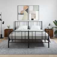 Нощни шкафчета, 2 бр, кафяв дъб, 40x40x50 см, инженерно дърво