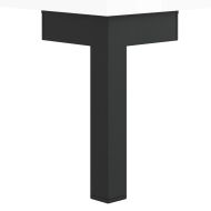 Нощни шкафчета 2 бр бял гланц 40x40x50 см инженерно дърво