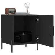 Нощни шкафчета 2 бр черни 40x40x50 см инженерно дърво