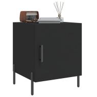 Нощни шкафчета 2 бр черни 40x40x50 см инженерно дърво