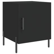 Нощни шкафчета 2 бр черни 40x40x50 см инженерно дърво