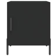 Нощни шкафчета 2 бр черни 40x40x50 см инженерно дърво