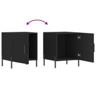 Нощни шкафчета 2 бр черни 40x40x50 см инженерно дърво