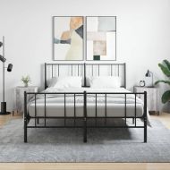 Нощни шкафчета, 2 бр, сив сонома, 40x40x50 см, инженерно дърво