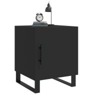 Нощни шкафчета 2 бр черни 40x40x50 см инженерно дърво