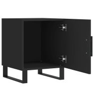 Нощни шкафчета 2 бр черни 40x40x50 см инженерно дърво