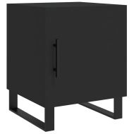 Нощни шкафчета 2 бр черни 40x40x50 см инженерно дърво