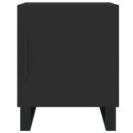 Нощни шкафчета 2 бр черни 40x40x50 см инженерно дърво