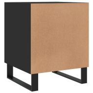 Нощни шкафчета 2 бр черни 40x40x50 см инженерно дърво
