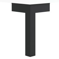 Сайдборд, бял гланц, 69,5x34x90 см, инженерно дърво