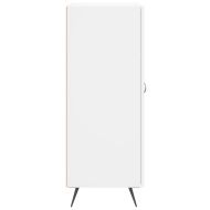 Сайдборд, бял, 69,5x34x90 см, инженерно дърво