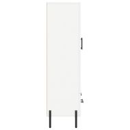 Висок шкаф, бял, 69,5x31x115 см, инженерно дърво