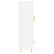 Висок шкаф, бял, 69,5x31x115 см, инженерно дърво
