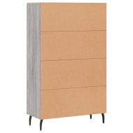 Висок шкаф, сив сонома, 69,5x31x115 см, инженерно дърво