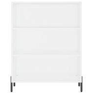 Шкаф с рафтове, бял, 69,5x32,5x90 см, инженерно дърво