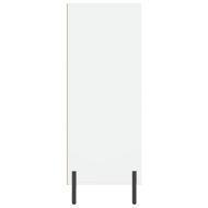 Шкаф с рафтове, бял, 69,5x32,5x90 см, инженерно дърво