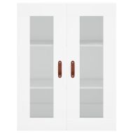 Стенен шкаф бял 69,5x34x90 см